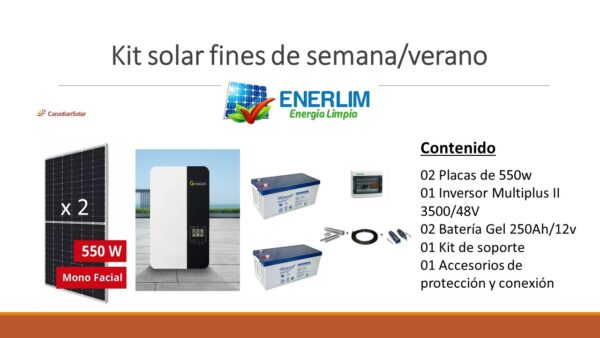 🌞🔋Kit Solar fines de semana🌞🔋