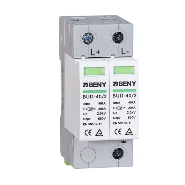 Protector Sobretensión CC 2P 600VDC 40kA